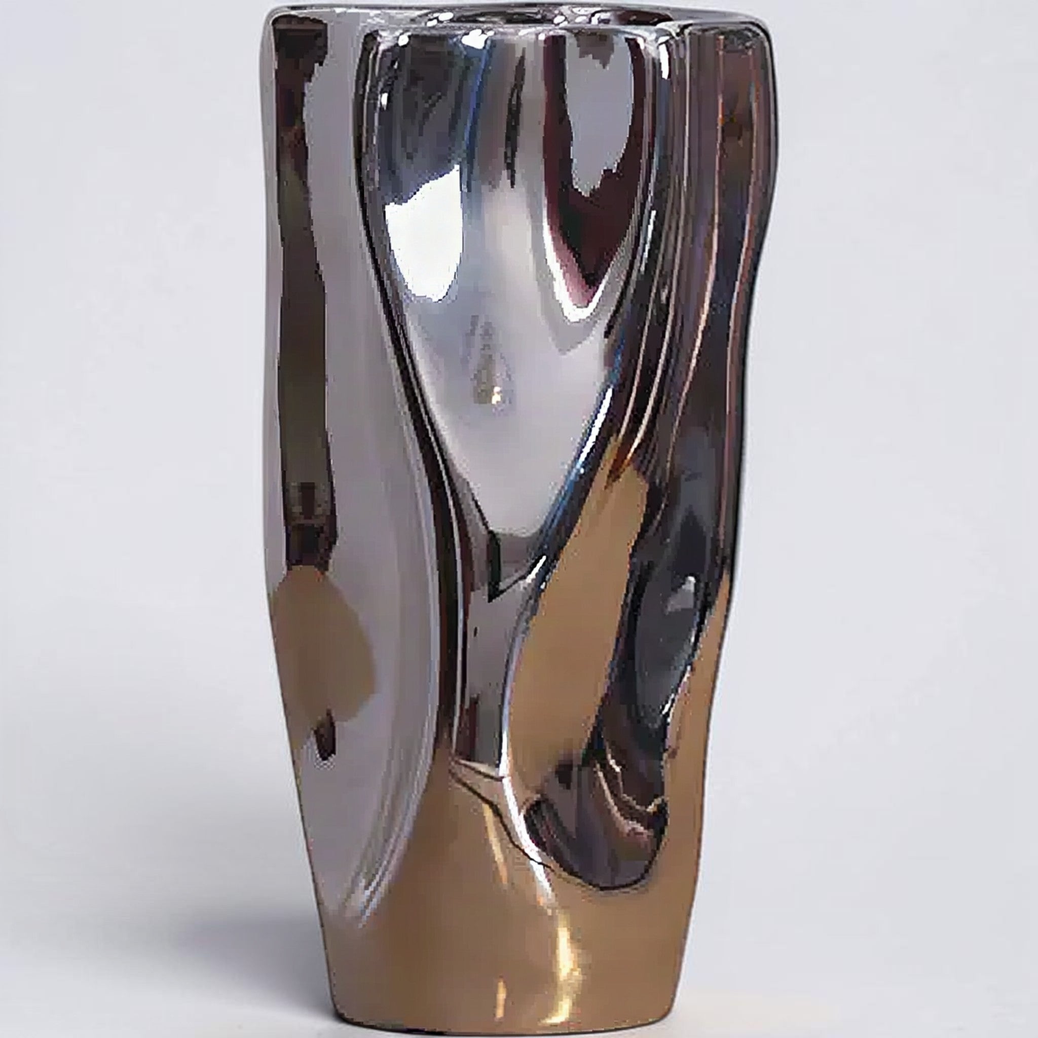 Silver Ceramic Vase