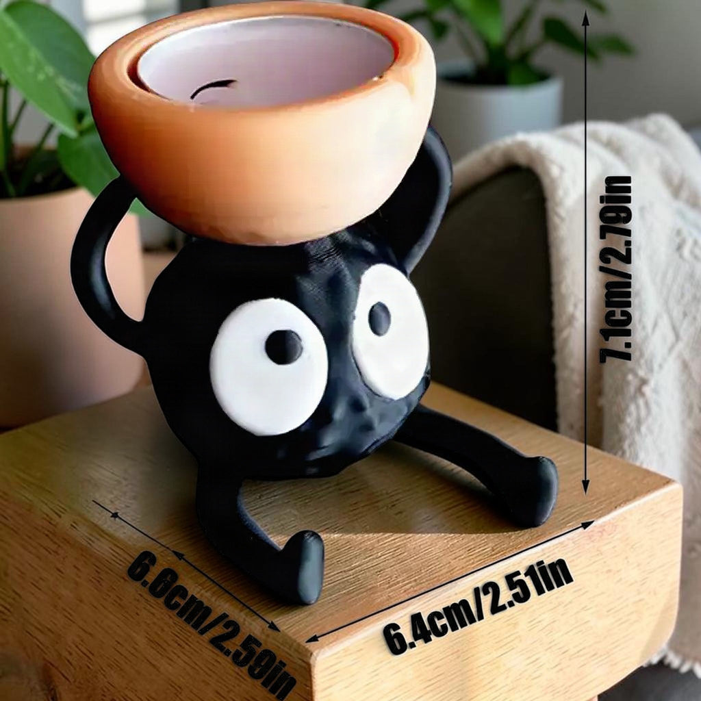 Briquette-Style Tea Light Candle Holder