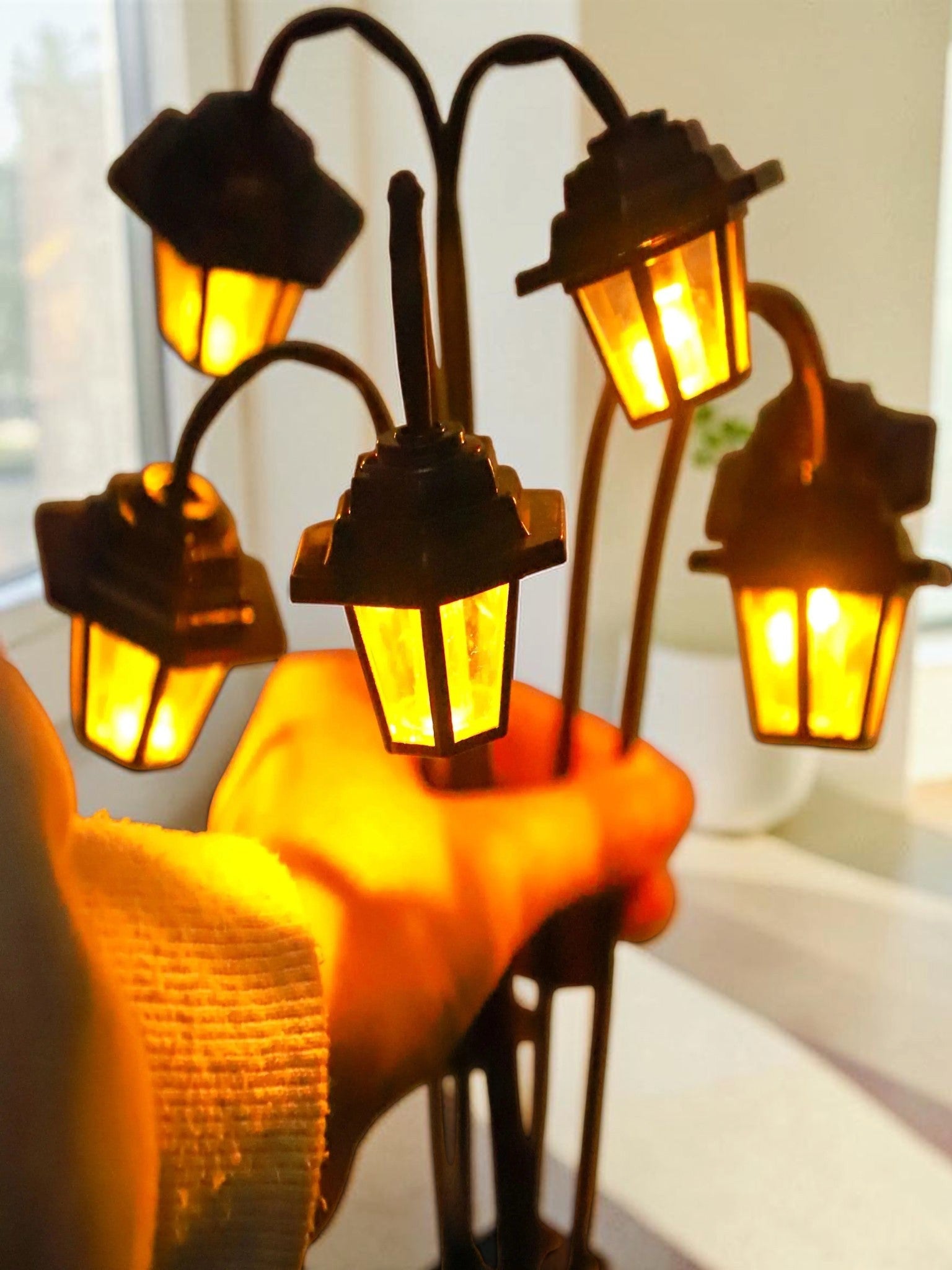 Solar-Powered Retro Lantern Light