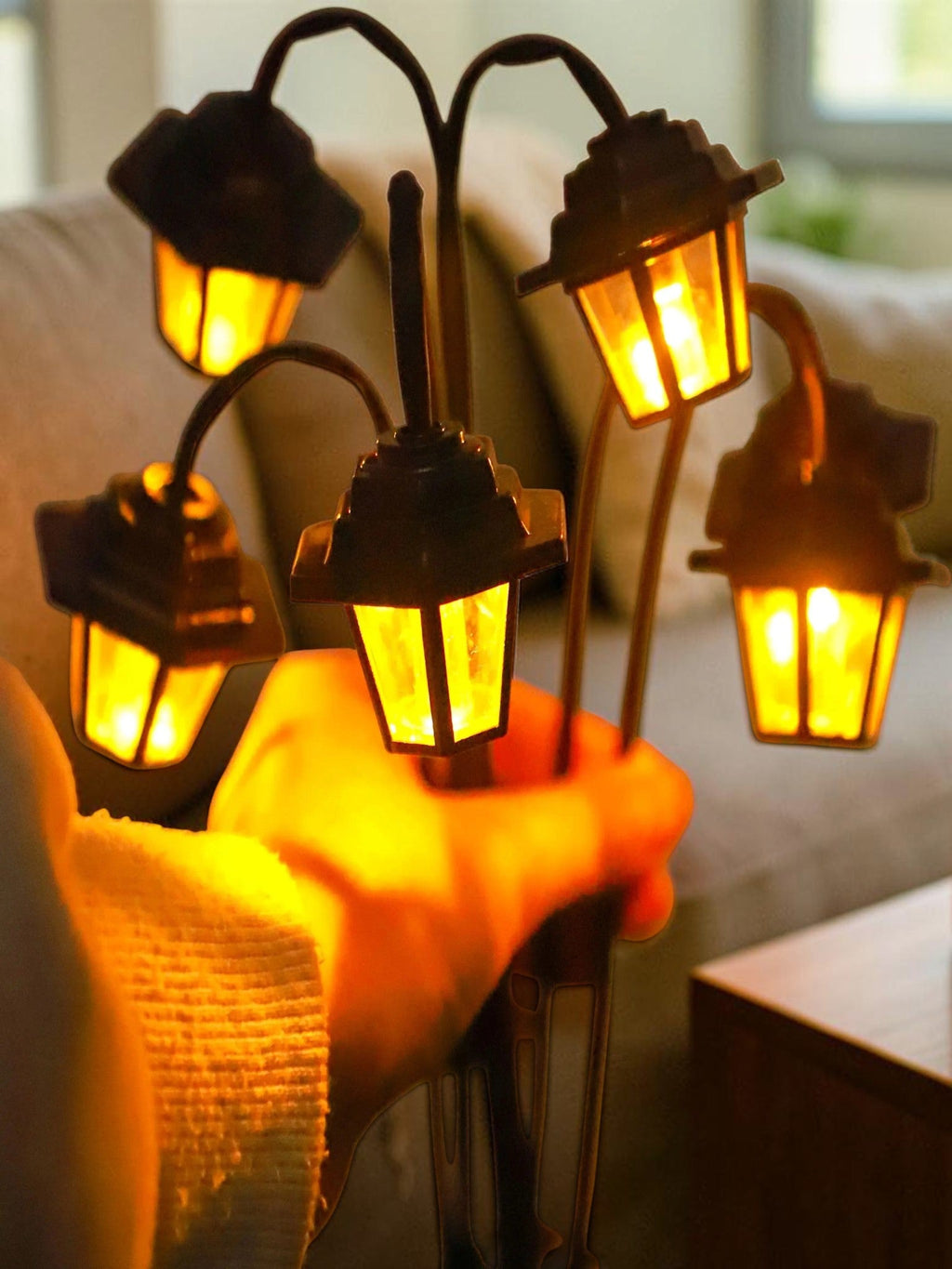 Solar-Powered Retro Lantern Light