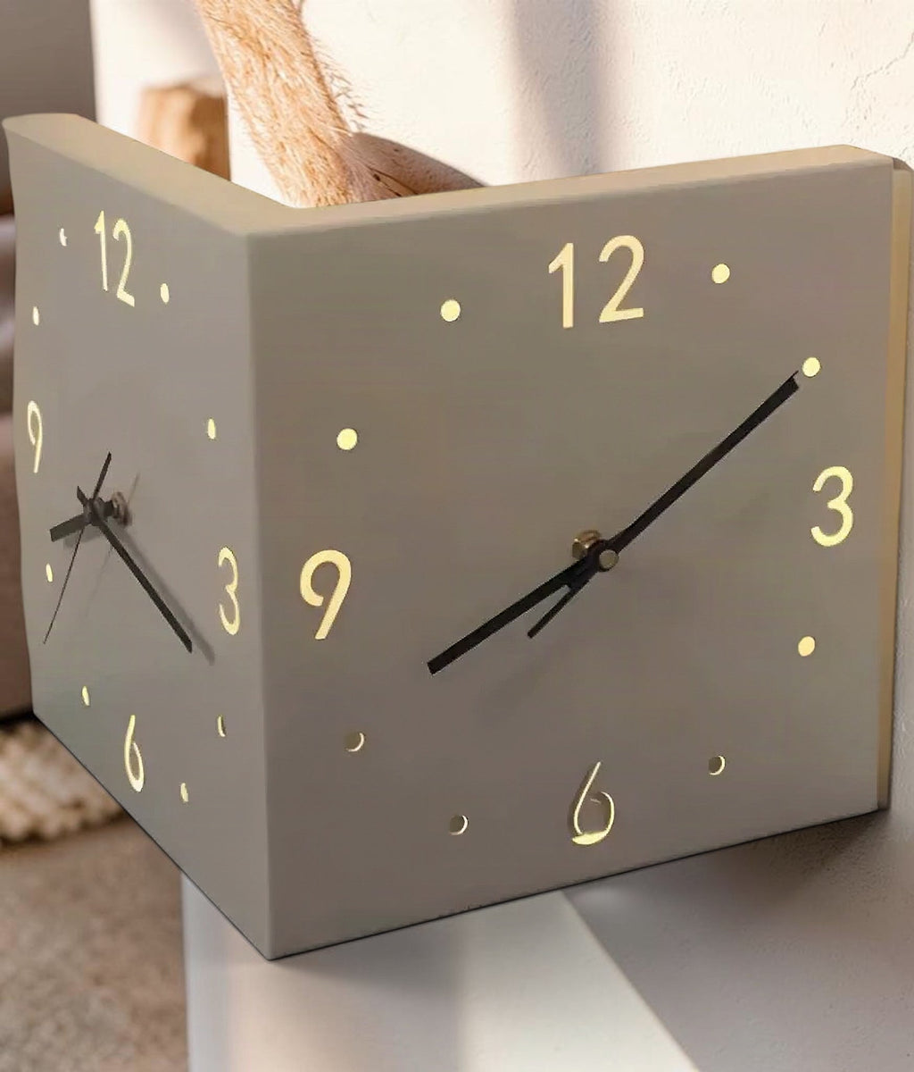 Corner Luminous Wall Clock