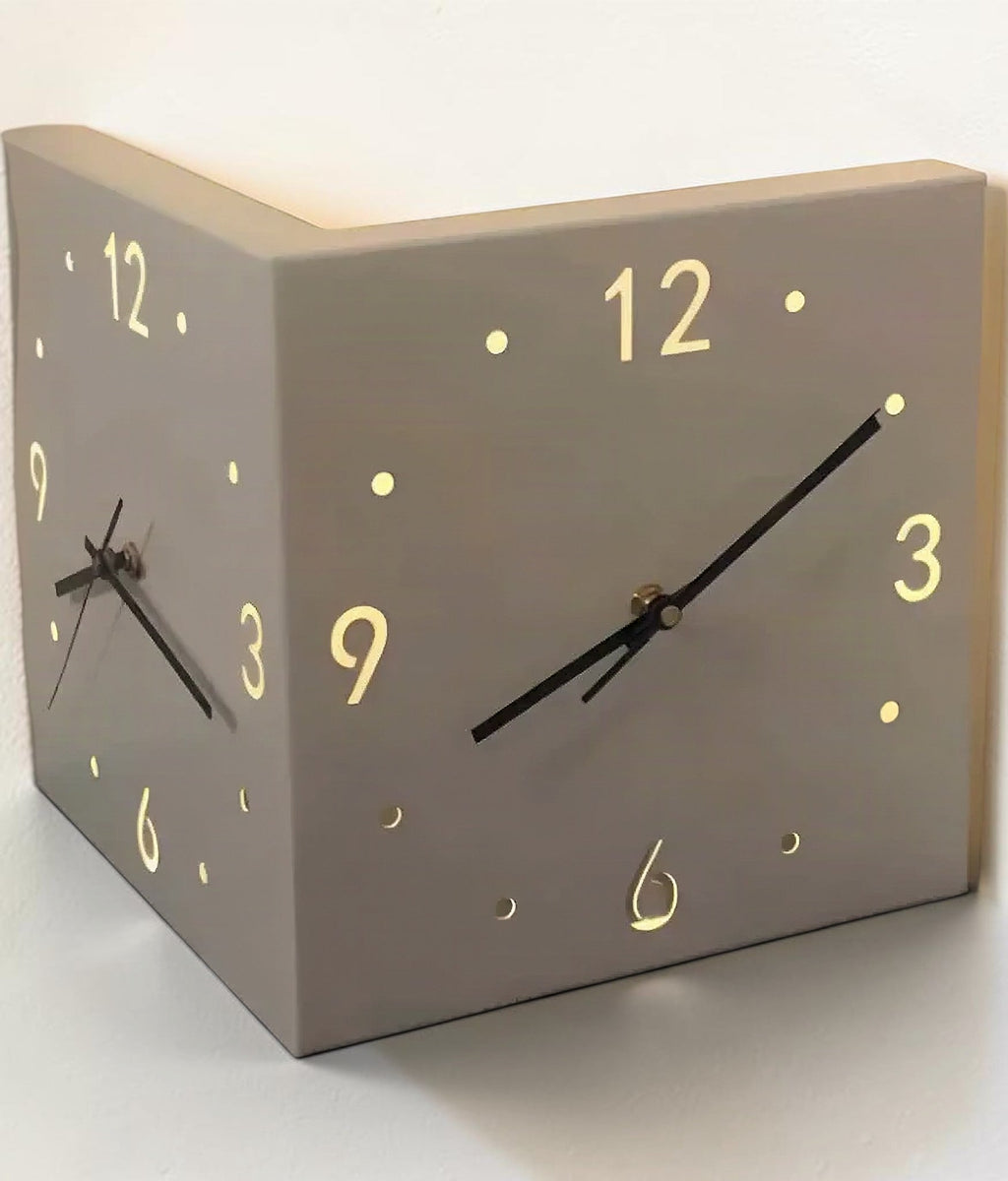 Corner Luminous Wall Clock