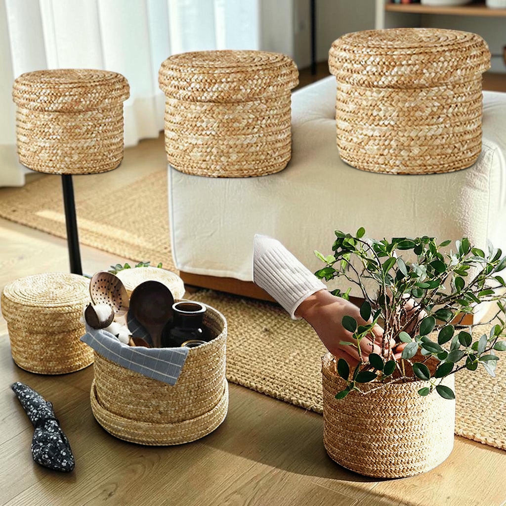 Woven Snack Organizer Basket