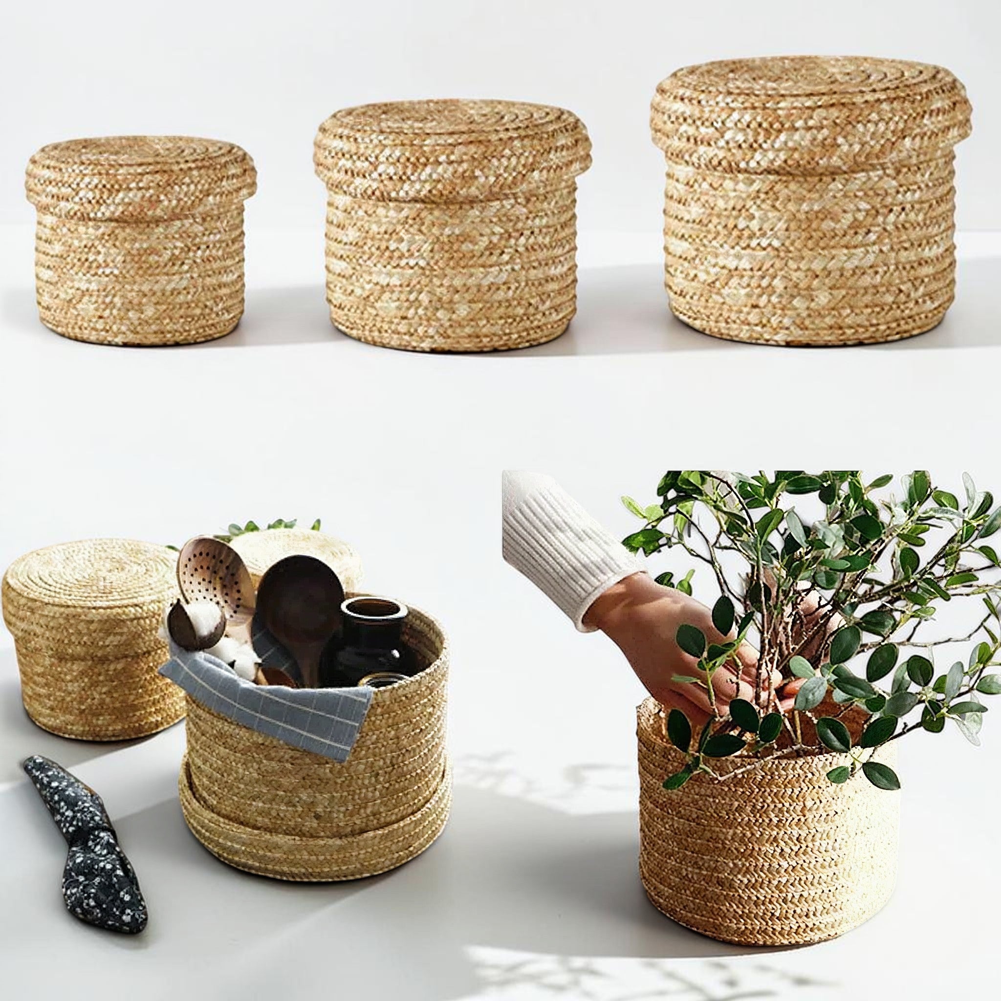 Woven Snack Organizer Basket