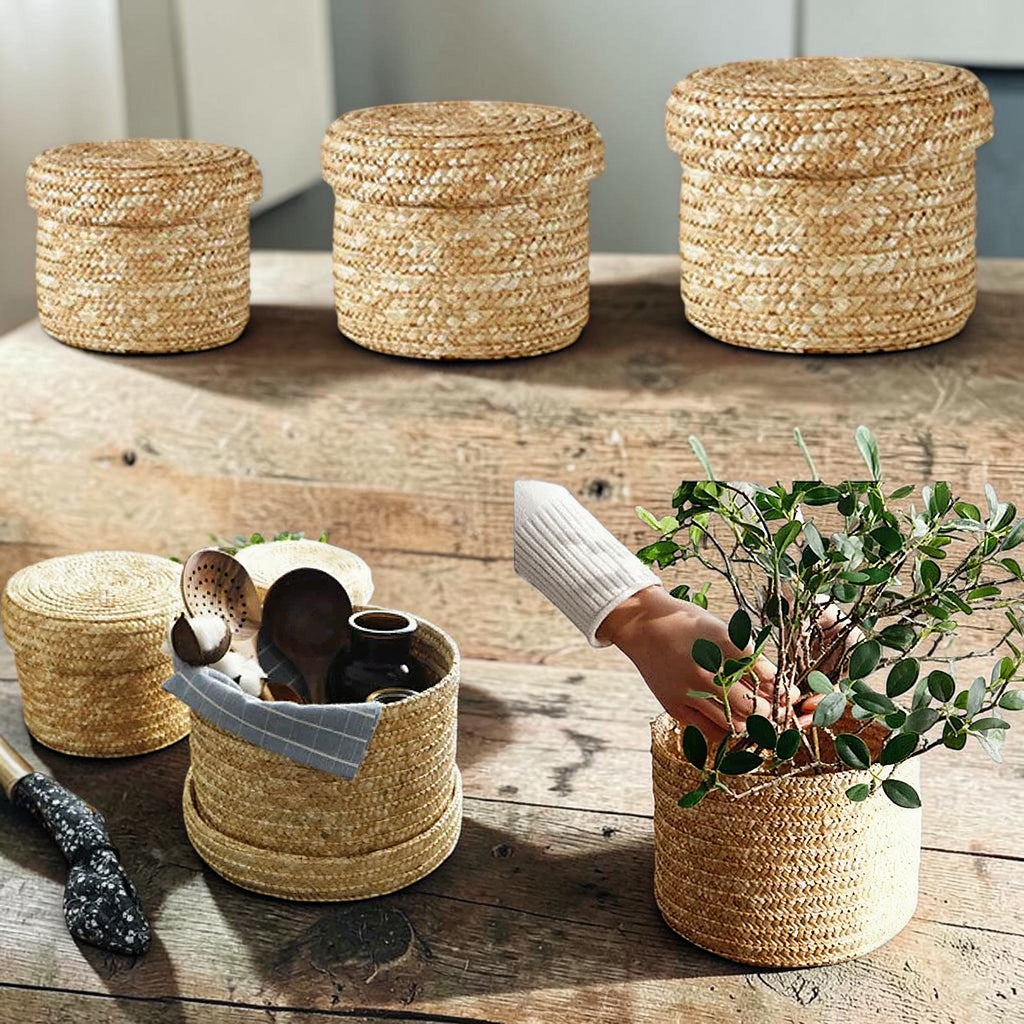 Woven Snack Organizer Basket