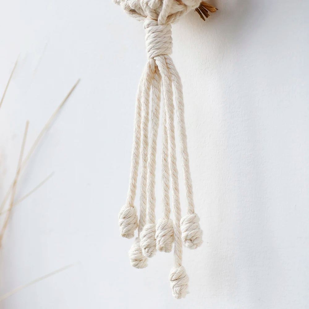 Air Plant Holder Macrame Wall Hanging Boho Decor Flower Pot Farmhouse Garden Pots Planters Bedrrom Balkon Decoration Gift