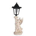 Solar-Powered Angel Statue Lamp Hexagonal Garden Decorative Light Outdoor Garden Lawn Atmosphere Decorative Ornament