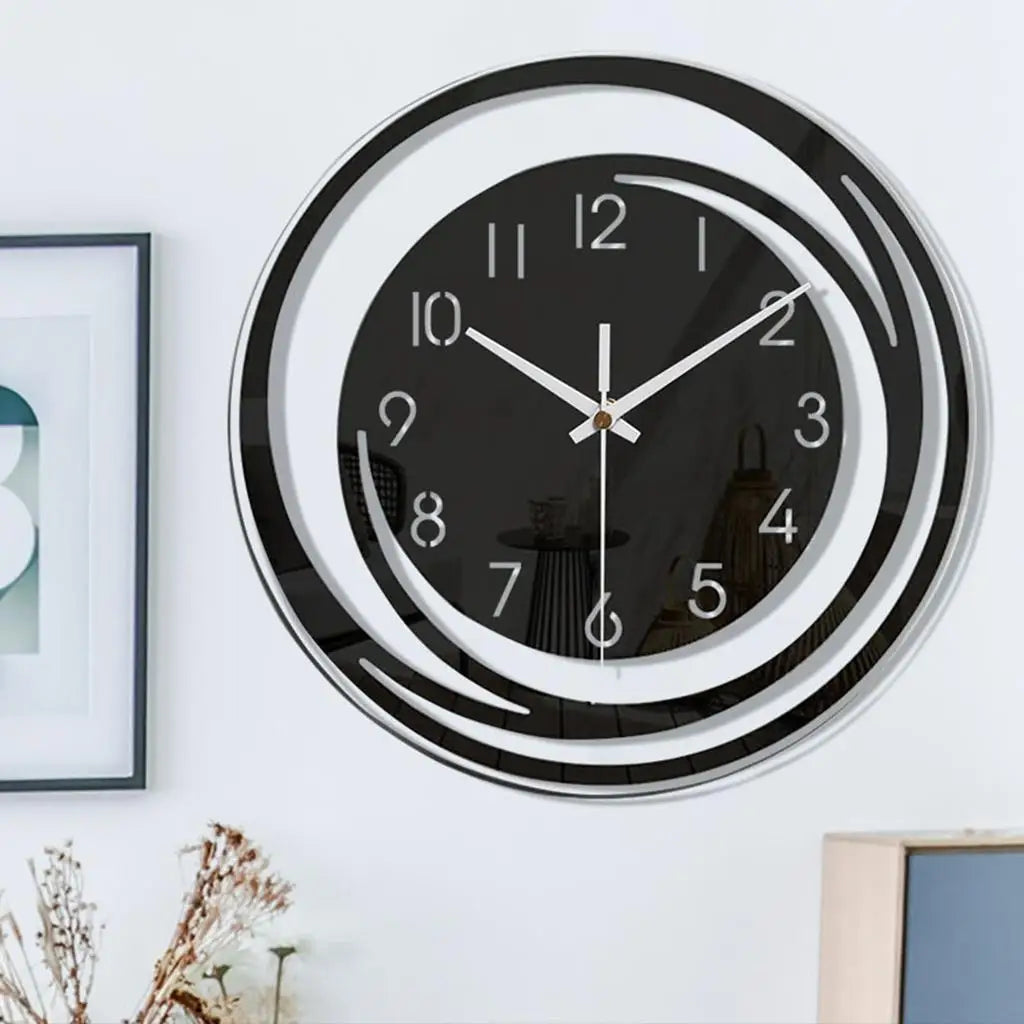 Shamjina Modern Wall Clock Decorative Acrylic Clock for Kitchen School