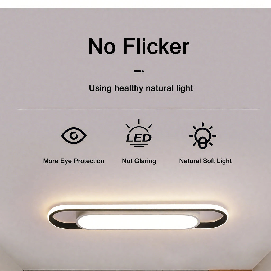 LED Ceiling Light 220V 41CM Rectangular Strip Light Modern Minimalist Home Decor Corridor Light for Stairwells Entrance Balcony