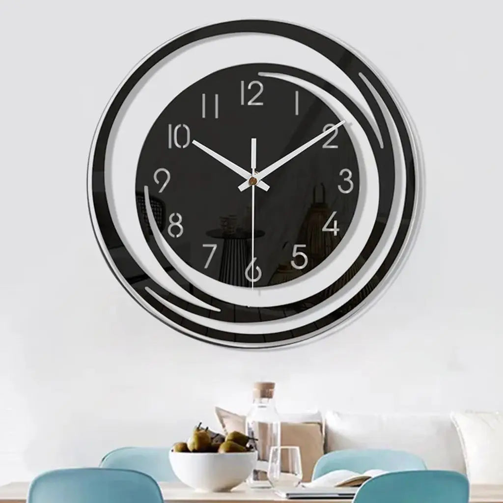 Shamjina Modern Wall Clock Decorative Acrylic Clock for Kitc