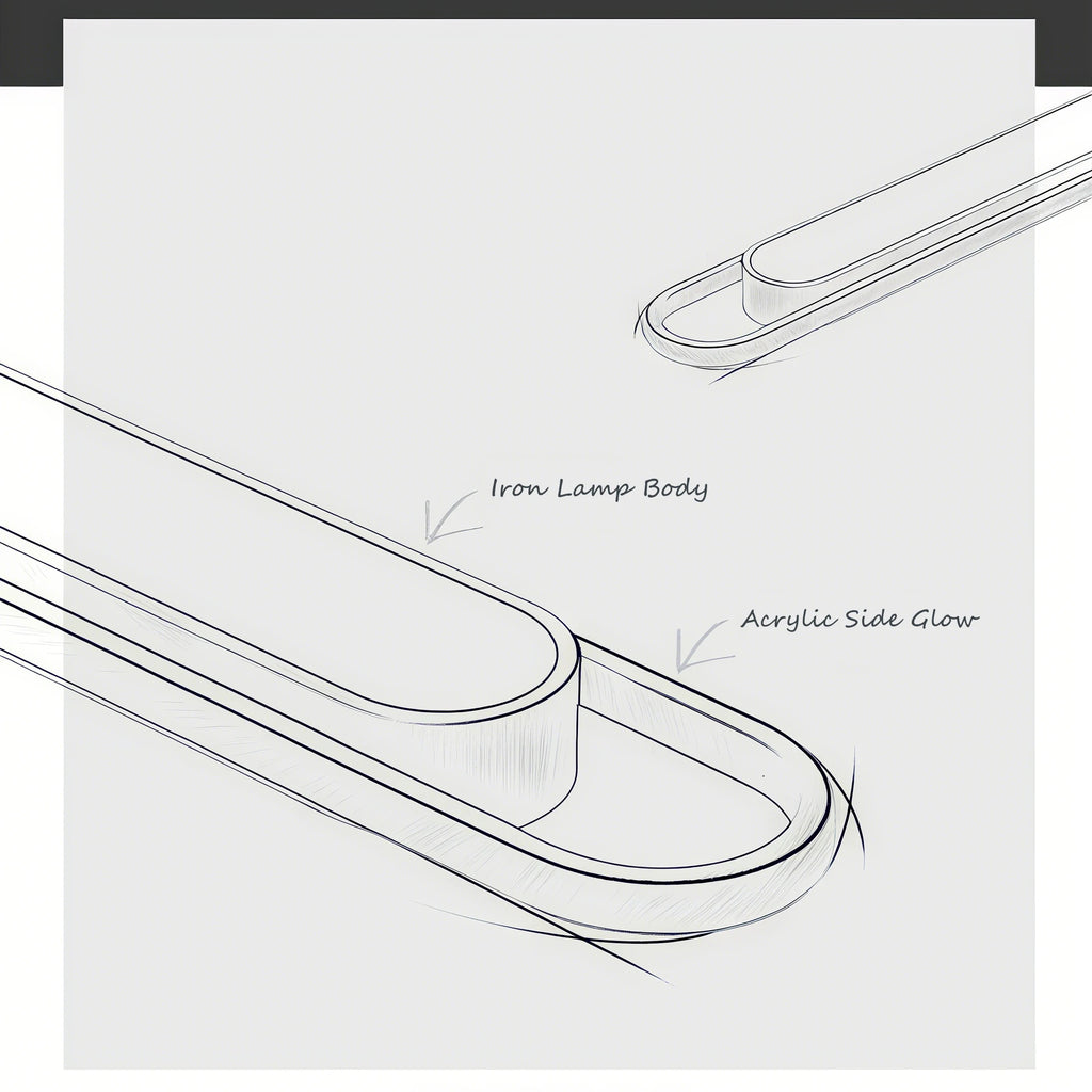 LED Ceiling Light 220V 41CM Rectangular Strip Light Modern Minimalist Home Decor Corridor Light for Stairwells Entrance Balcony