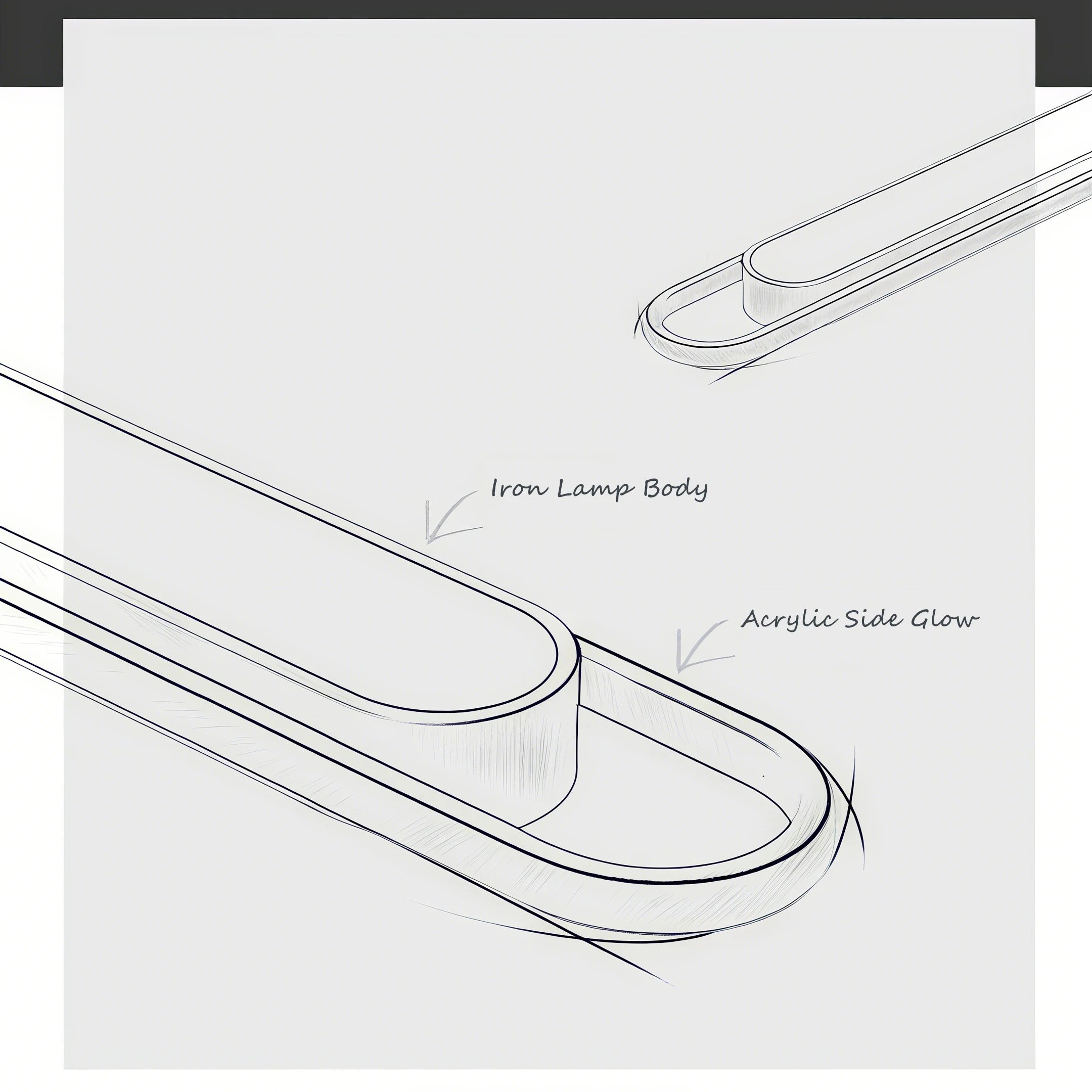 LED Ceiling Light 220V 41CM Rectangular Strip Light Modern Minimalist Home Decor Corridor Light for Stairwells Entrance Balcony