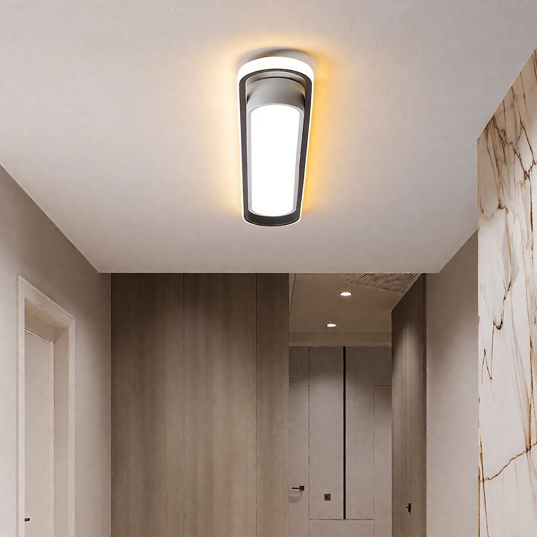 LED Ceiling Light 220V 41CM Rectangular Strip Light Modern Minimalist Home Decor Corridor Light for Stairwells Entrance Balcony