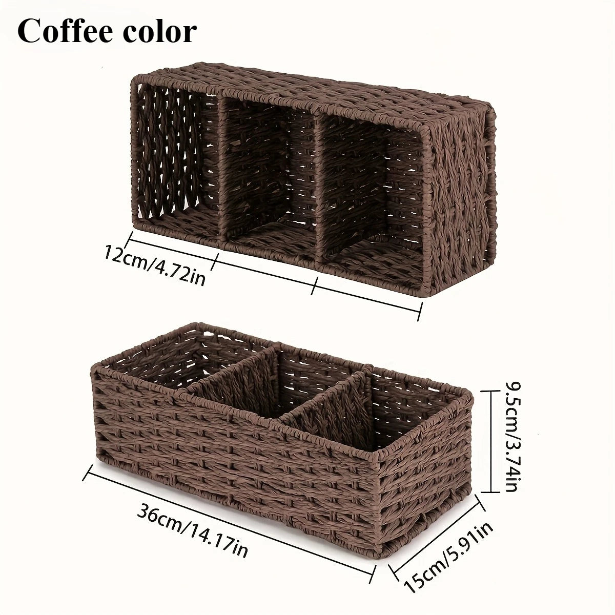 Handmade Paper Rope Storage Box, Toilet Tank Top Tissue Box Rack, Bathroom Storage Basket, Cosmetics Storage, Storage Box