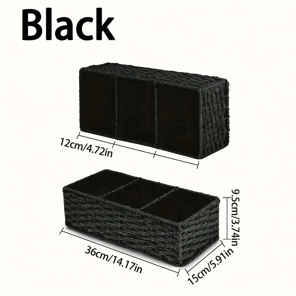 Handmade Paper Rope Storage Box, Toilet Tank Top Tissue Box Rack, Bathroom Storage Basket, Cosmetics Storage, Storage Box
