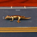Gecko Figure Home Decor Small Ornaments Antique Brass Animal Figurines Tea Pet Desk Decorations Home Decor Accessories
