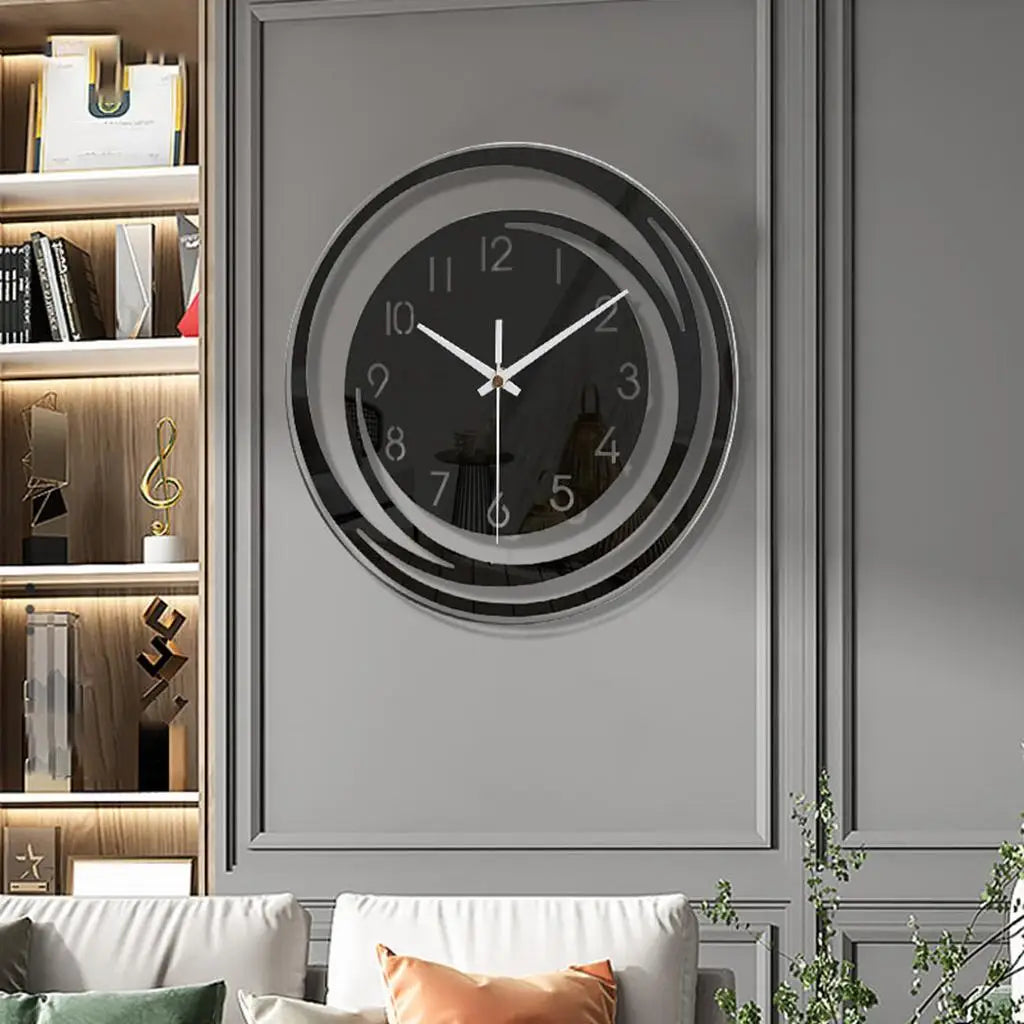 Shamjina Modern Wall Clock Decorative Acrylic Clock for Kitchen School