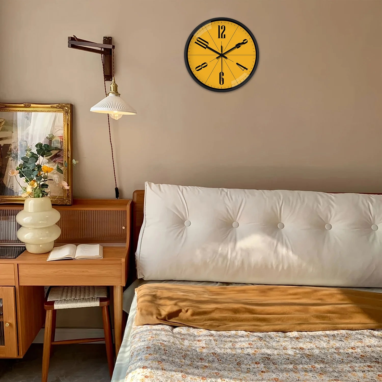 Creative Personality Modern Wall Clock Nordic Simple Wall Clocks Mute Home Bedroom Restaurant Living Room Decoration Clock