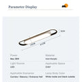 LED Ceiling Light 220V 41CM Rectangular Strip Light Modern Minimalist Home Decor Corridor Light for Stairwells Entrance Balcony