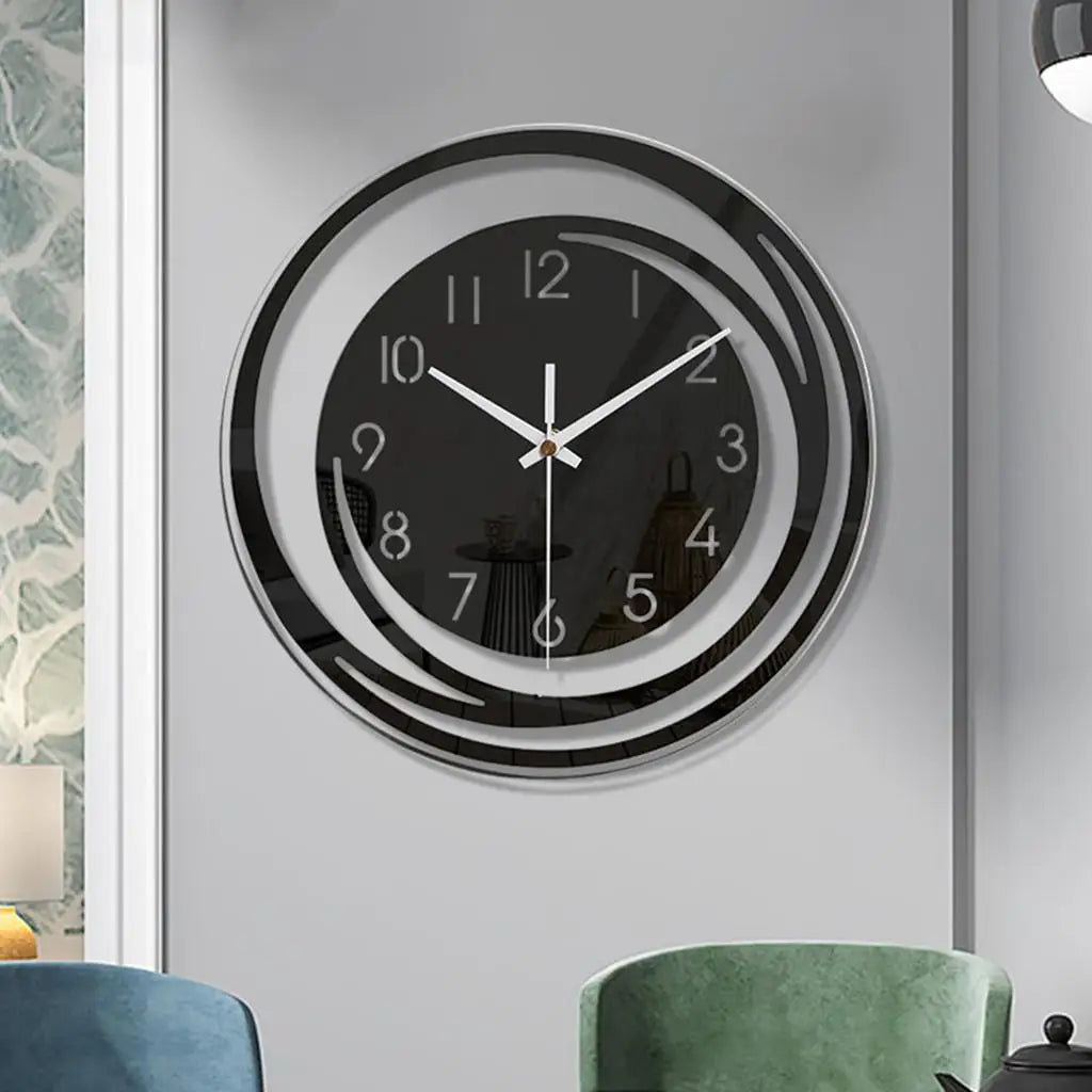 Shamjina Modern Wall Clock Decorative Acrylic Clock for Kitchen School