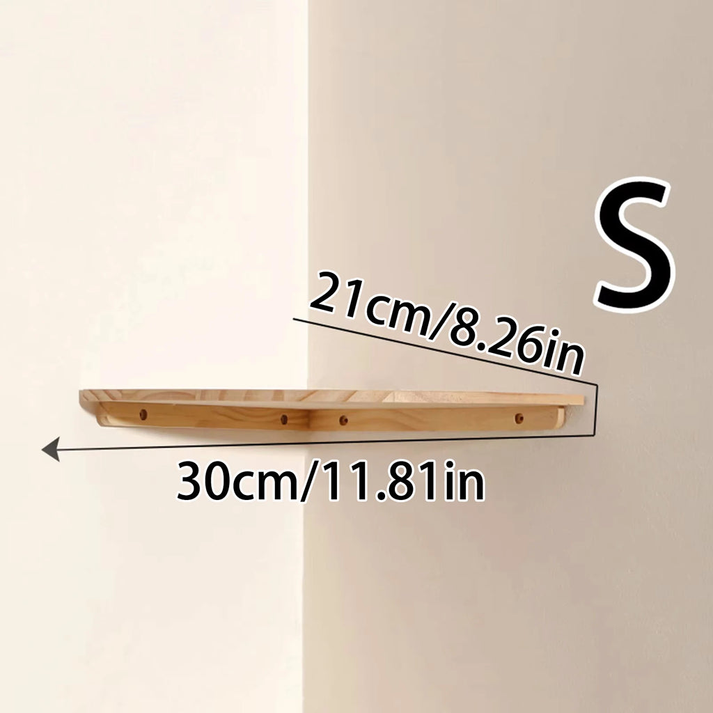 Wall Corner Shelves Wood Floating Wall Shelf round End Wall 
