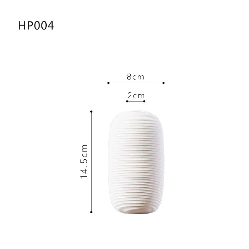 White Ceramic Vases Minimalist Home Decor Nordic Modern Room Kitchen Living Rome Shelf Decorations Crafts Ornaments