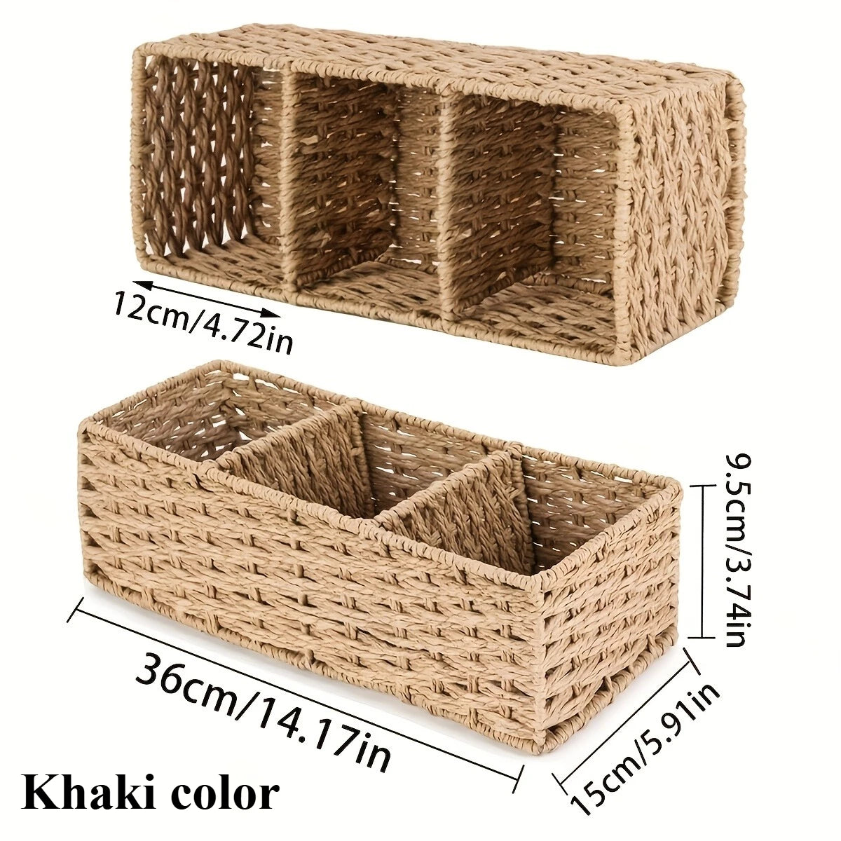 Handmade Paper Rope Storage Box, Toilet Tank Top Tissue Box Rack, Bathroom Storage Basket, Cosmetics Storage, Storage Box