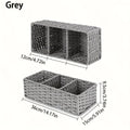 Handmade Paper Rope Storage Box, Toilet Tank Top Tissue Box Rack, Bathroom Storage Basket, Cosmetics Storage, Storage Box
