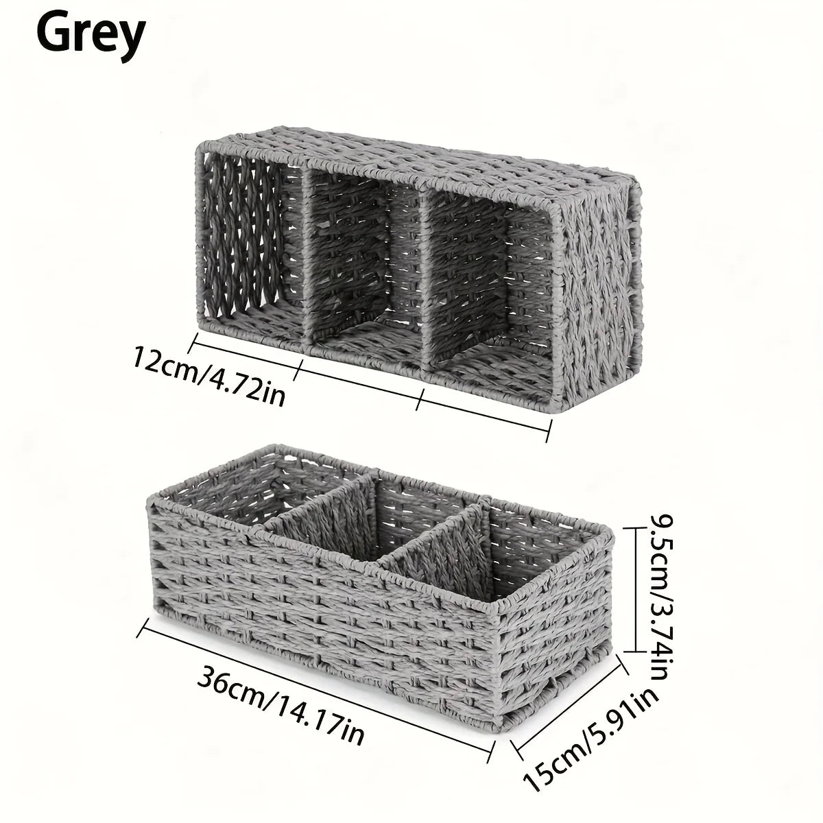 Handmade Paper Rope Storage Box, Toilet Tank Top Tissue Box Rack, Bathroom Storage Basket, Cosmetics Storage, Storage Box
