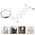 6 Inch 3X round Wall Mirror Two-Sided Retractable Bathroom Mirror 360 Degree Swivel Makeup Mirror