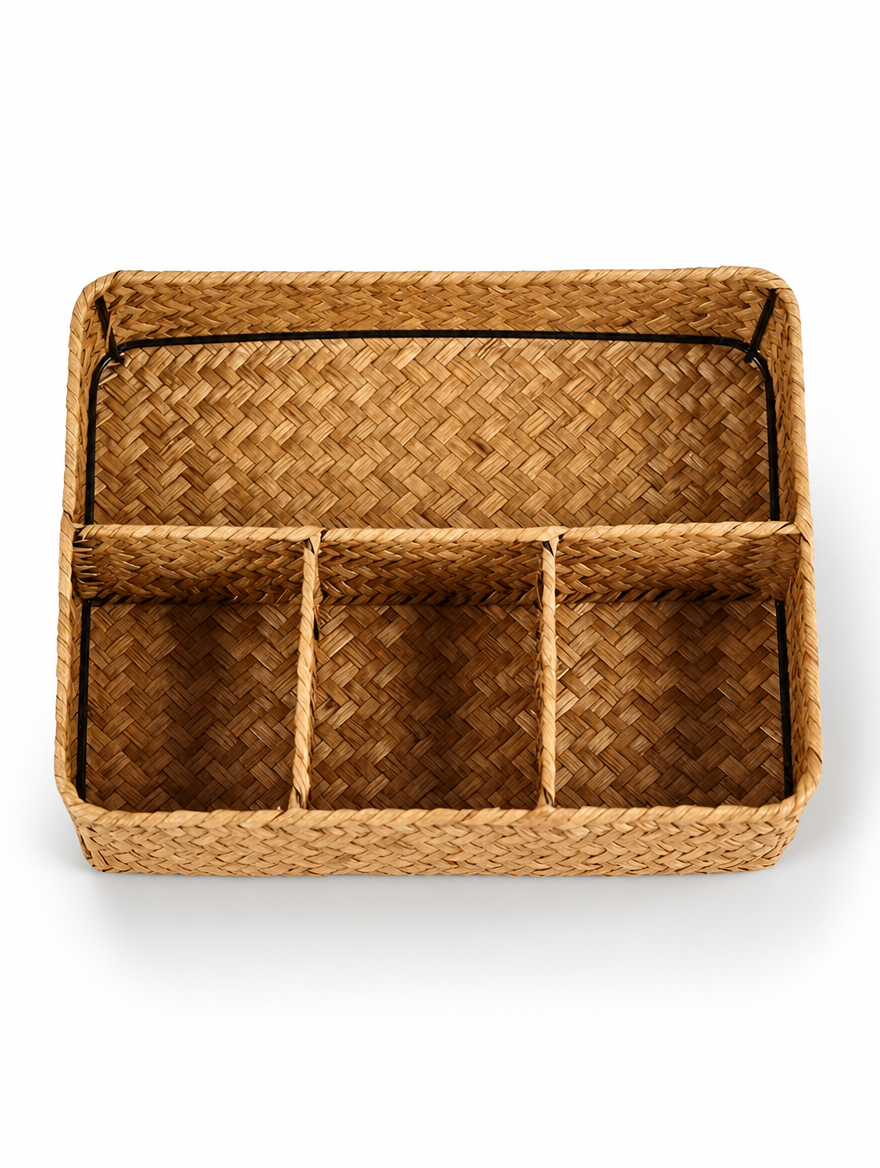 Seagrass Desktop Organizer Basket